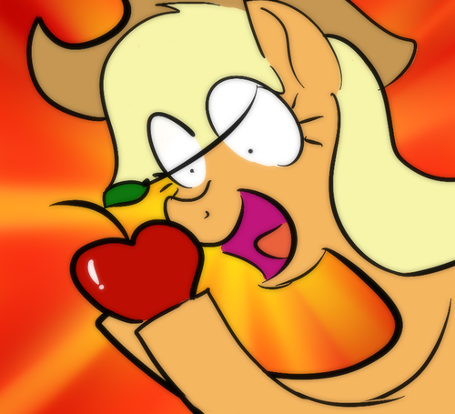  AJ fucking loves apples