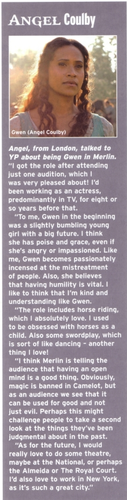  Angel Coulby On Guinevere: Challenging Perceptions!