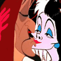 Cruella & Jafar - childhood-animated-movie-villains fan art
