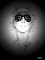 Lady Gaga B&W - lady-gaga fan art