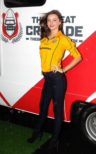 Miranda Kerr at the launch of 'The Great Crusade' (September 11).