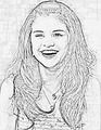 Selena Drawing - selena-gomez fan art