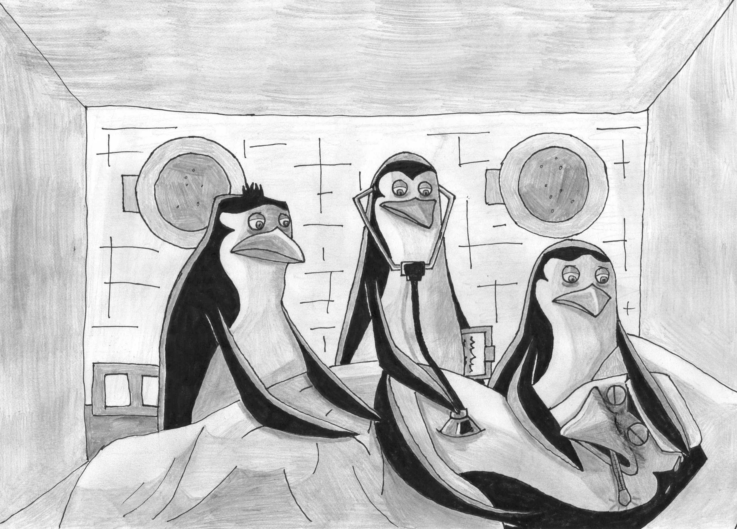 pinguin, penguin of madagascar fan Art: The team is always oleh your side.