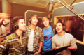 BTR in the studio of the penguins of madagascar - big-time-rush photo