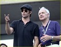 Chris Pine & Father Robert: Lacoste Suite at US Open! - chris-pine photo