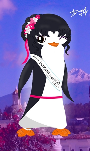  Guess who is the new Miss manchot, pingouin Mexico...