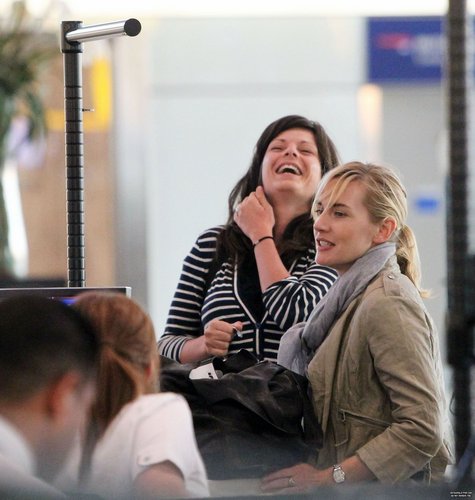 Kate Winslet Arriving at Heathrow airport