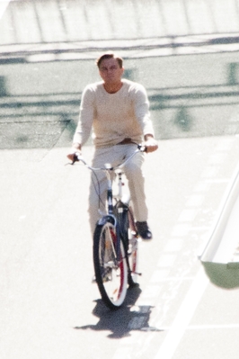 Leo rides a bike on the Gatsby Set (9.12.11) 