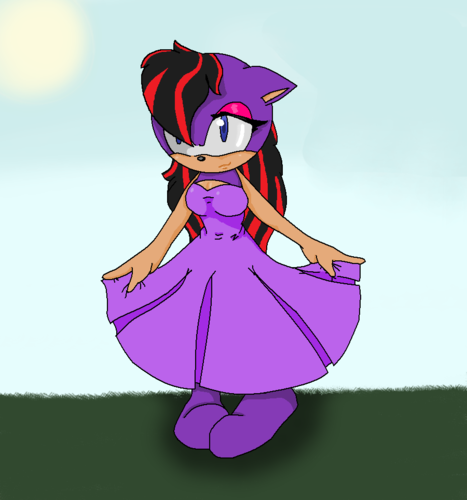 Livi in a spring dress