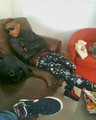 Prod fell asleep during the VEVO Shoot!! :) Hard workers need their rest!! - mindless-behavior photo