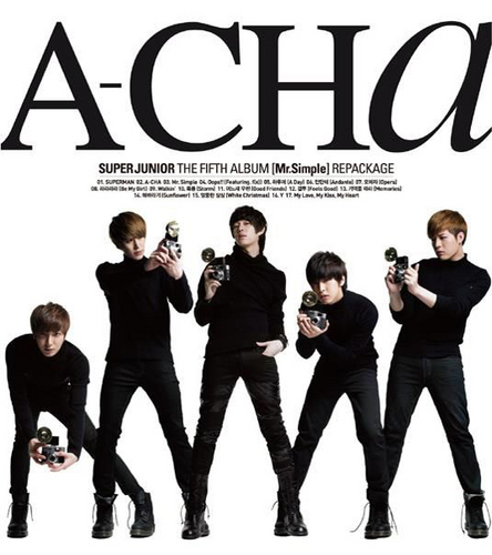  Super junior's repackaged album A-CHA photoshoot