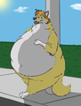 katealphawolf  fat wolf - alpha-and-omega fan art