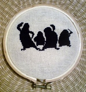  Embroidered penguins :P
