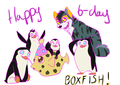 Happy Birthday B0XFISH! - penguins-of-madagascar fan art