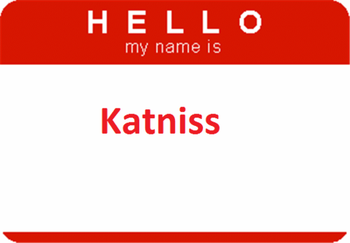 Hunger Games Name Tags