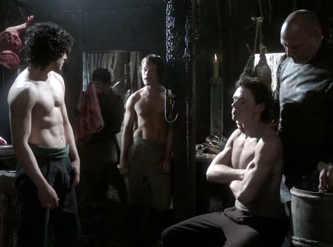  Robb Stark and Jon Snow with Theon Greyjoy