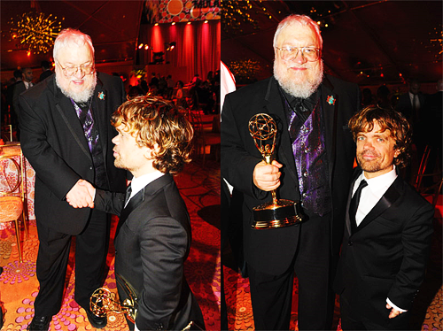  Peter Dinklage & GRRM @ 2011 Emmy Awards