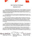 DADT Repeal Letter - lgbt photo