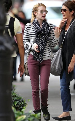 Emma Roberts out house hunting in the trendy SoHo section of New York City (September 22).