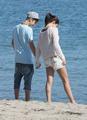 Justin & Selena at Malibu Beach Today - justin-bieber photo