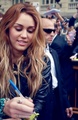 Miley Signing Autographs - miley-cyrus photo
