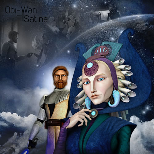 Obi-Wan + Satine collated image