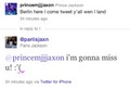 prince and Paris Jackson's tweet together  - paris-jackson photo