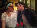 50's themed birthday party!!! Rockin out to oldies!  - hilary-duff-and-mike-comrie photo