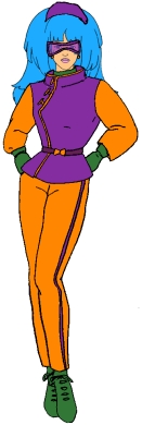  Aja Purple/Orange Ski Suit