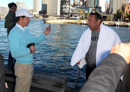  Mark Wahlberg & Will Ferrell Toss Their Friend Into Sydney Harbour