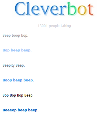  Me and Cleverbots "Reboot" conversation