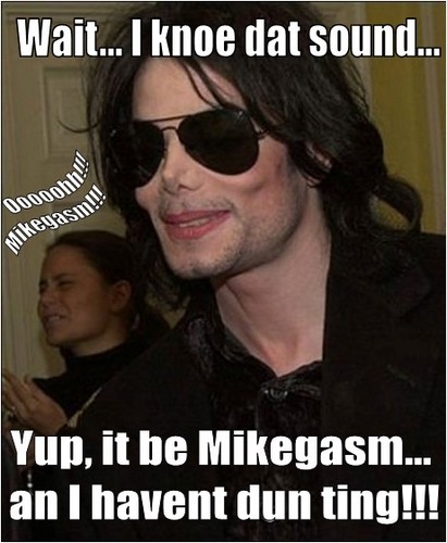 Michael Jackson macro - MJ and fan girl Mikegasm!