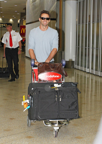 arrives at the Sydney airport