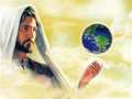 jesus holding the world - jesus photo
