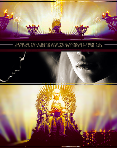  Jon and Dany on Iron trono