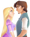 Rapunzel and Flynn - tangled fan art