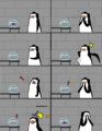 Rico vs. Fish - penguins-of-madagascar fan art