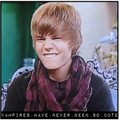 Justin's vampire face..aww - justin-bieber photo