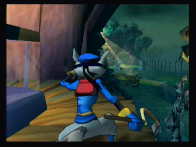 Sly Cooper Photo: Sly about to use his bunoculars. 