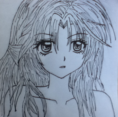 Akiza in manga version - by me