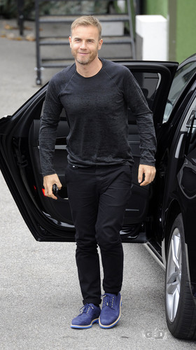 Arriving at Fountain Studios 7th October