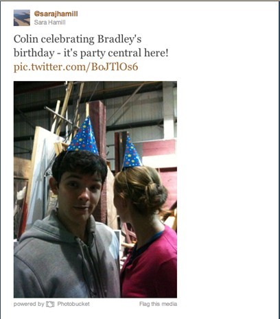  Colin celebrating Bradley's birthday