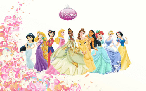  迪士尼 Princess Lineup!! :)