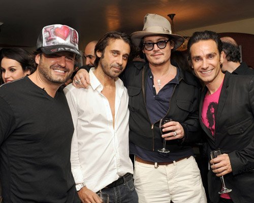  Johnny Depp's Artsy Night at chateau, schloss Marmont