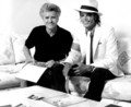 Michael Jackson and artist Kent Tvitchel - michael-jackson photo