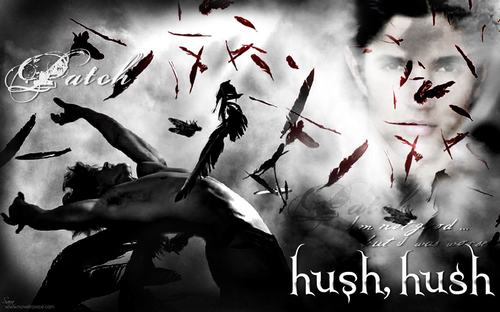 Dark/Supernatural Romance buku fan Art: Patch--Hush Hush.