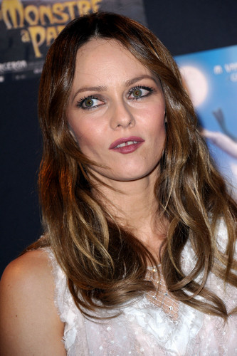 Vanessa Paradis attends a preview of the film "A Monster in Paris".