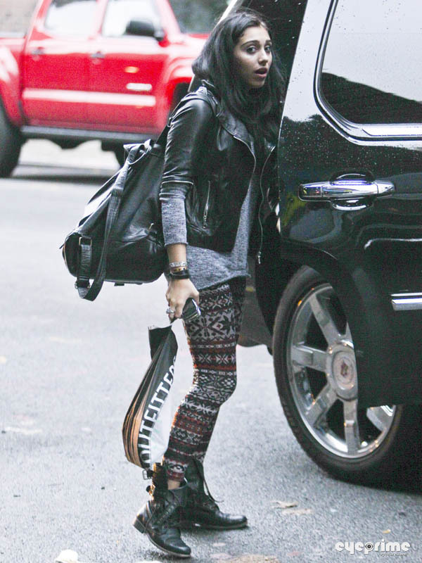 Lourdes Leon on her Way to School in NYC