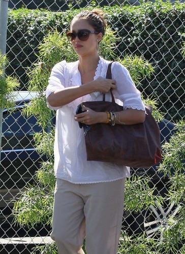  Jessica - At an office building in Santa Monica – October 13, 2011