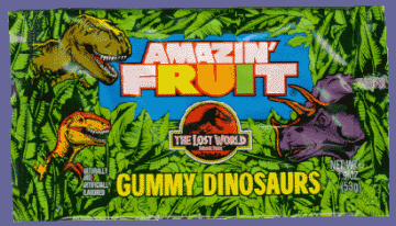 Jurassic Park gummy dinosaurs